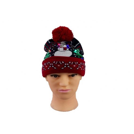 Gorro de Natal de lã e acrílico de inverno com design personalizado para promoção - 12220661