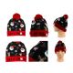 Gorro de Natal de lã e acrílico de inverno com design personalizado para promoção - 12220661