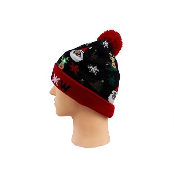 Gorro de Natal de lã e acrílico de inverno com design personalizado para promoção - 12220661