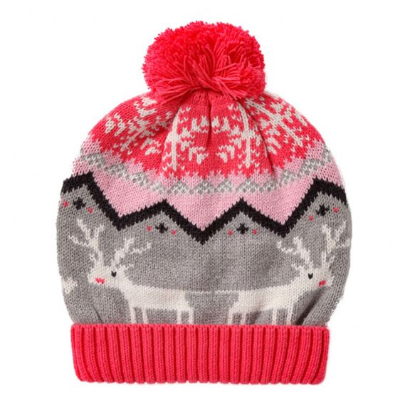 Jacquard Cartoon Warm Winter Accessories Knit Christmas Beanie Lindo para bebé - 11193666