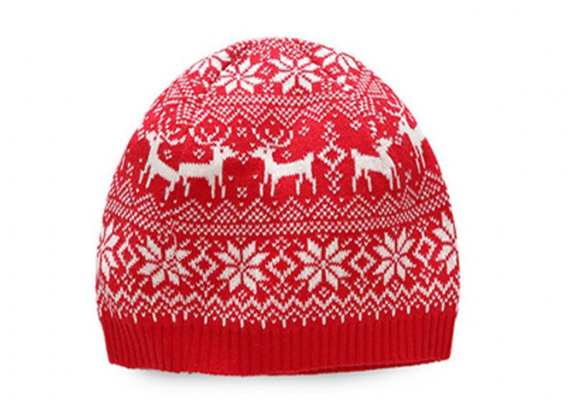 Conjunto de guantes y bufanda de sombrero rojo y azul, material de lana estándar de sombrero de invierno para niños pequeños - 11193679