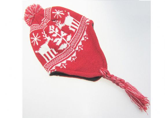 Sistema caliente del regalo de los guantes del sombrero de la bufanda, modelo rojo del reno del duende de los accesorios del invierno de los niños - 11193680