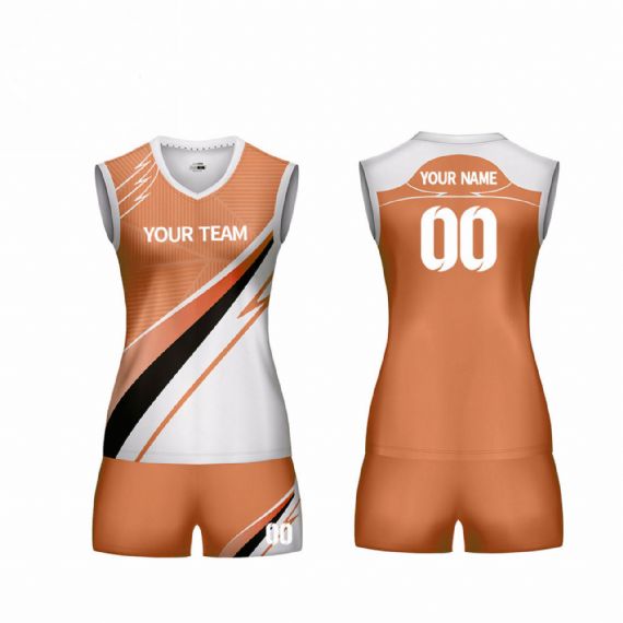 Red Sublimated Volleyball Uniforms - VO03