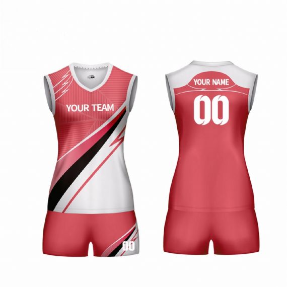 Stripe Design Men's Sublimated Volleyball Jerseys - VO07