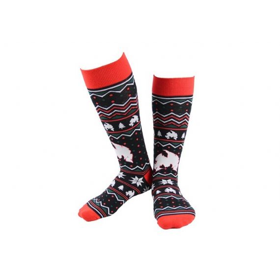 Meias de Natal feias engraçadas de algodão marinho adulto - 12204047