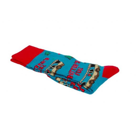 Meias masculinas unissex Jacquard fofas de Natal com letras - 12207382