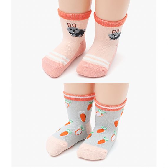 Fabricantes de meias de inverno antiderrapantes para bebês no atacado - HNFS17