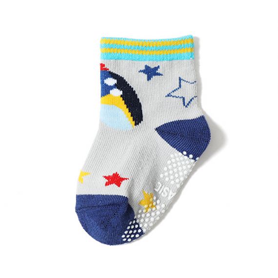 Meias Unissex de Algodão Antiderrapante Atacado - HNFS18