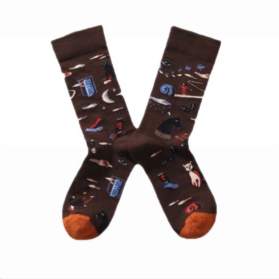 Meias coloridas personalizadas para homens - HNFS2