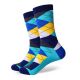 Novas meias de design personalizado com padrão Argyle - HNFS25