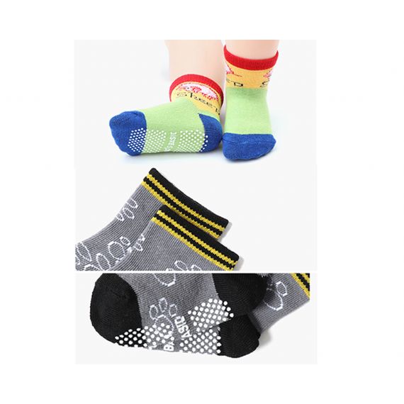 Meias antiderrapantes infantis fofas - HNFS4