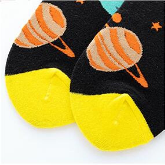 Meias sintéticas com estampas de frutas divertidas - HNSS4