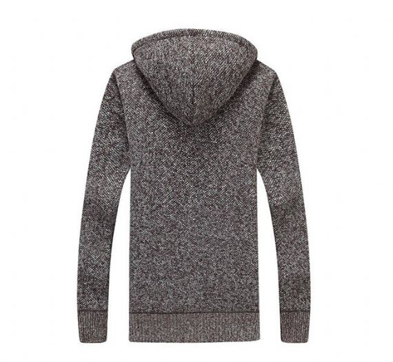 ISO M L XL V Neck Cardigan Zipper Mens Knit Sweater - 13245159