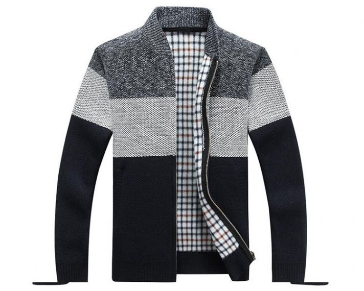 OEM Long Sleeve Cardigan Zipper Cozy Knit Sweater - 13245878