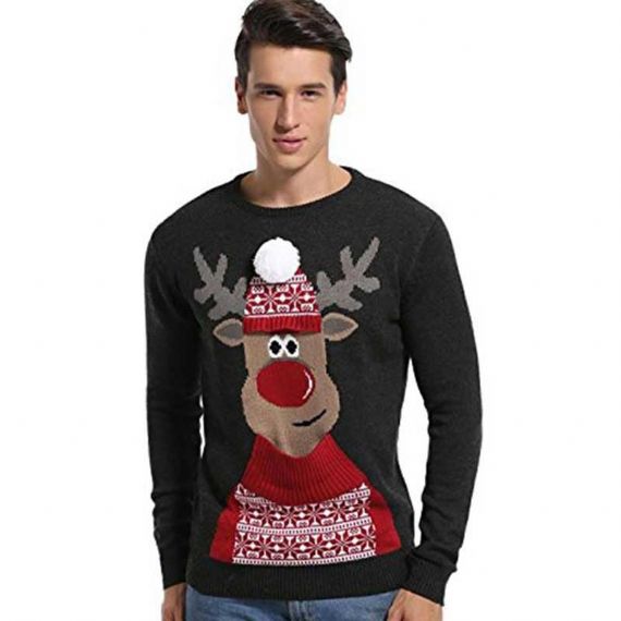 Reindeer Racing Funny Christmas Jumper Men - 11179942