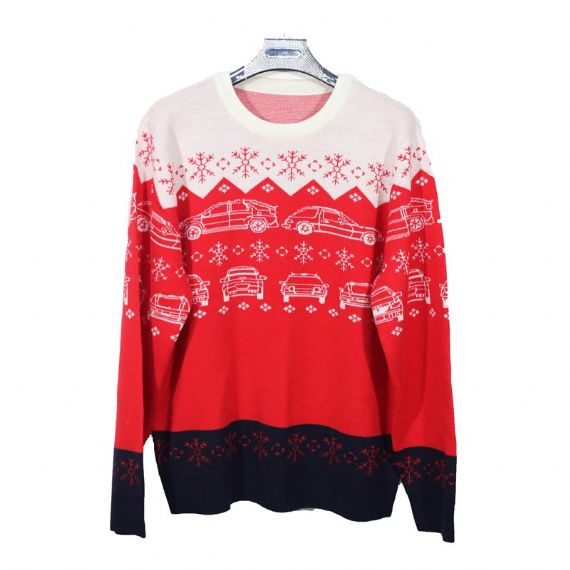 Custom Knitting Jacquard Car Patterns Snowflake Acrylic Christmas Jumper For Men - 11658843