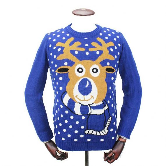 Cute Santa Skating Holiday Sweater - 11660868