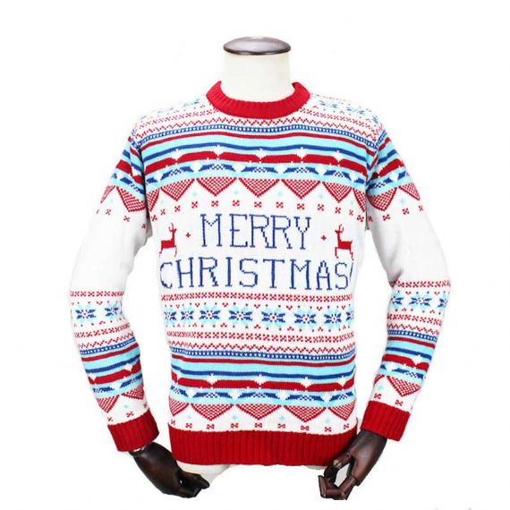 Cute Santa Skating Holiday Sweater - 11660868