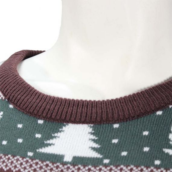 Pure Cotton Full Jacquard Knitted Mens Ugliest Sweater - 11664974