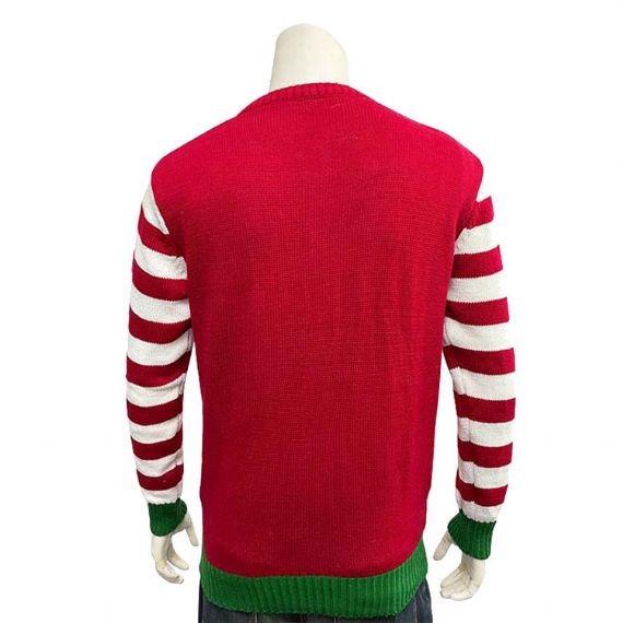 LED Christmas Sweater Powered by Lithium Battery - XM44