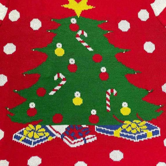 LED Christmas Sweater Powered by Lithium Battery - XM44