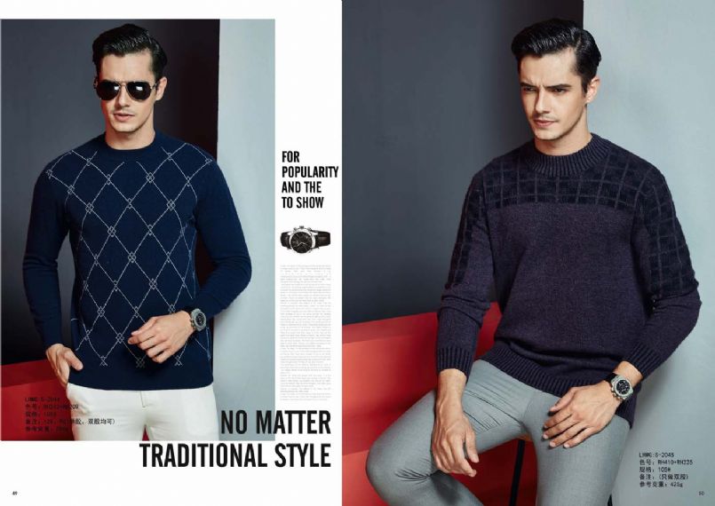 Navy Custom Made Cardigan Sweaters - M2044