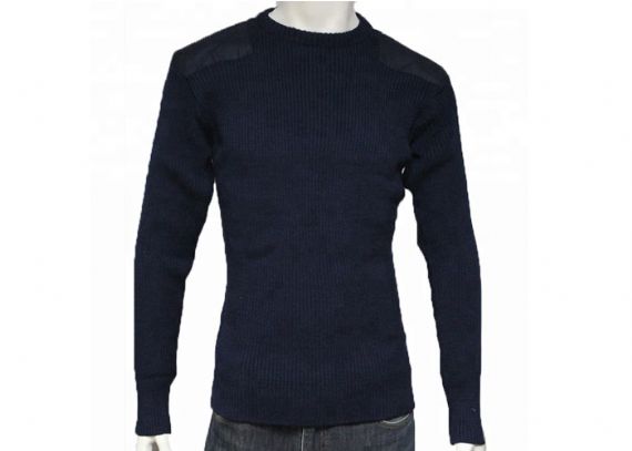 Olive Green Long Sleeve Pullover Military Uniform Sweater - 11272297