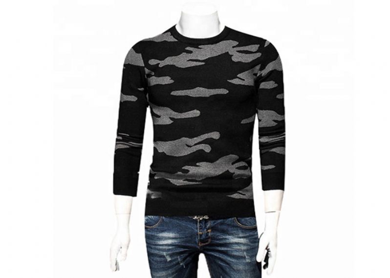 Army Tank Military Uniform Sweater Long Sleeve Thin Wool Sweater For Camouflage - 11272326
