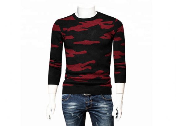 Army Tank Military Uniform Sweater Long Sleeve Thin Wool Sweater For Camouflage - 11272326