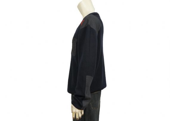 Winter Polyester 7 Gauge Thick Mens Military Style Sweater With Full Sleeve - 12317100