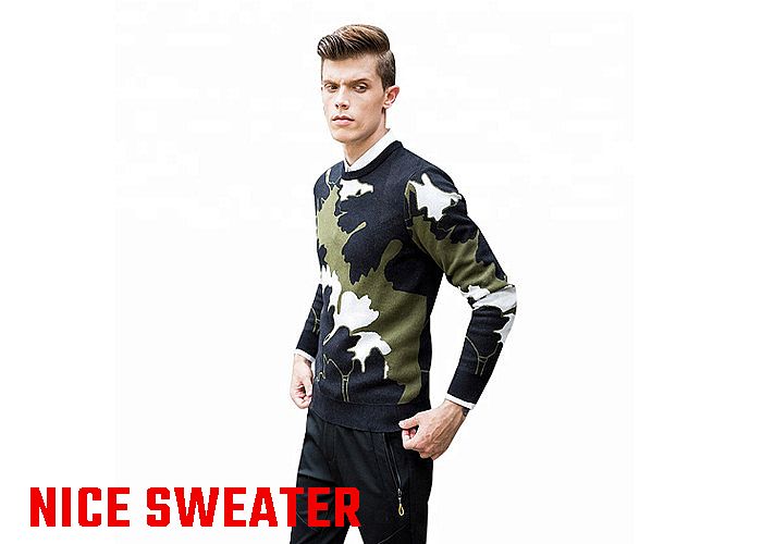 mens military style sweater