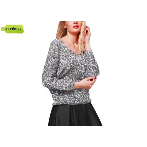 Malhas casuais sustentáveis ​​com decote em V - 13128278