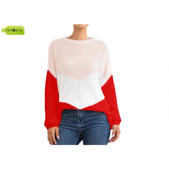 Suéter feminino gola redonda sustentável - 13131356