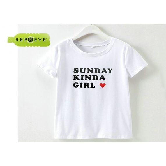 Camiseta sustentável solúvel em água estampada manga curta - 13132502