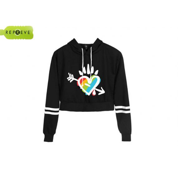 Top cropped de algodão com manga longa e roupas esportivas sustentáveis - 13134735