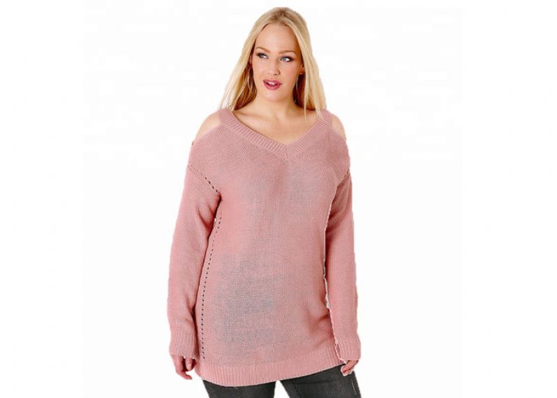 Pink Plus Size Sweaters for Women - 11202462