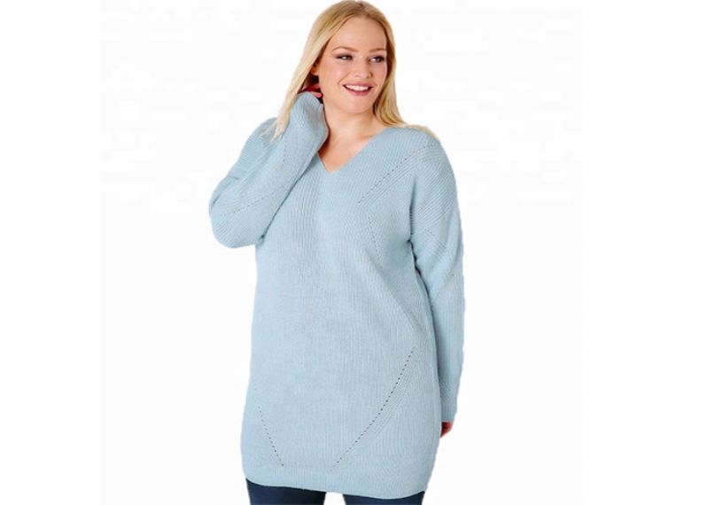 12 Gauge Computer Knitted Plus Size Oversized Sweaters - 11272261