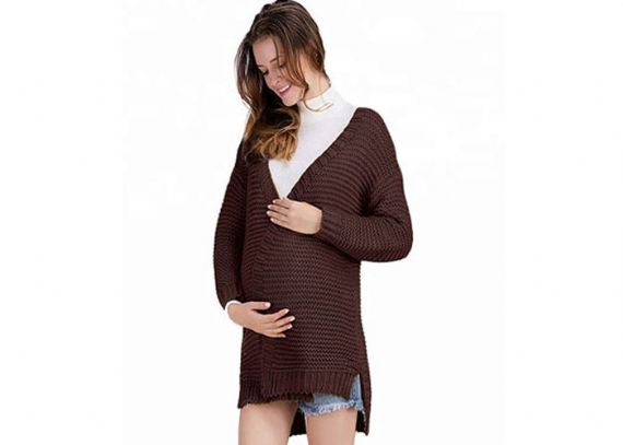 Pure Cotton Maternity Cardigan Sweater - 11272418