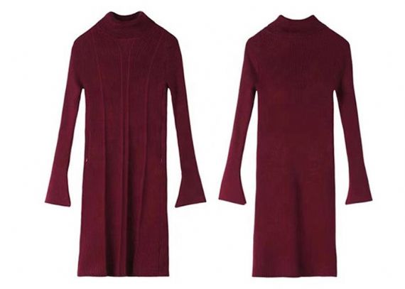 High Neck Casual Knit Maternity Sweater - 11272421