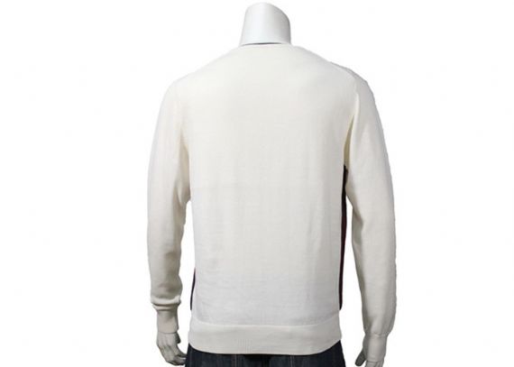 Suéter de punto para hombre de color blanco Caídas y jerséis de punto de algodón puro de invierno - 11998988