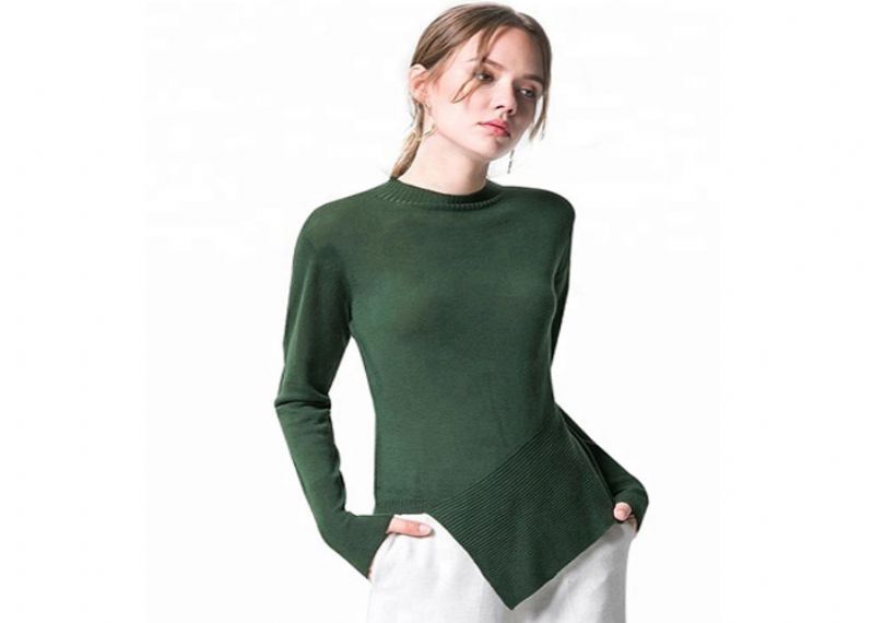 Suéter de punto con dobladillo irregular para mujer - 11202544