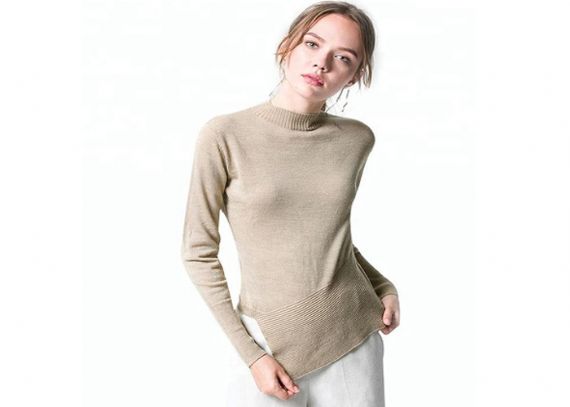 Suéter de punto con dobladillo irregular para mujer - 11202544