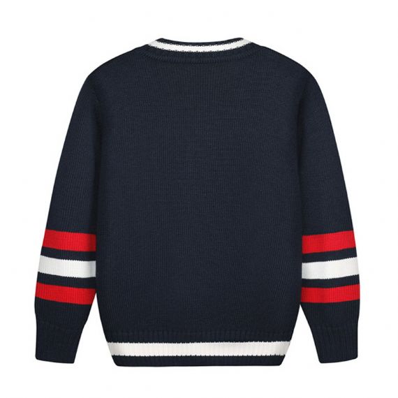 Long Sleeve Girls Sweater Dress , Toddler Girl Dresses UK Style 12 Gauge - 11272162