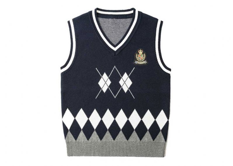 Embroidered Logo Sleeveless Vest for 6-16 Years Students - 11272169