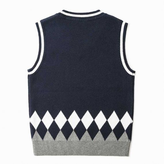 Embroidered Logo Sleeveless Vest for 6-16 Years Students - 11272169