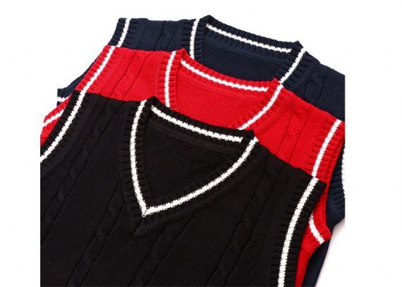 Navy Blue School Uniform Sweater Vest - 11272201