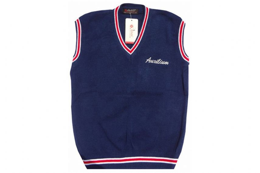 Pure Cotton Knitted School Uniform Sweaters Sleeveless Vest Unisex Gender - 11272209