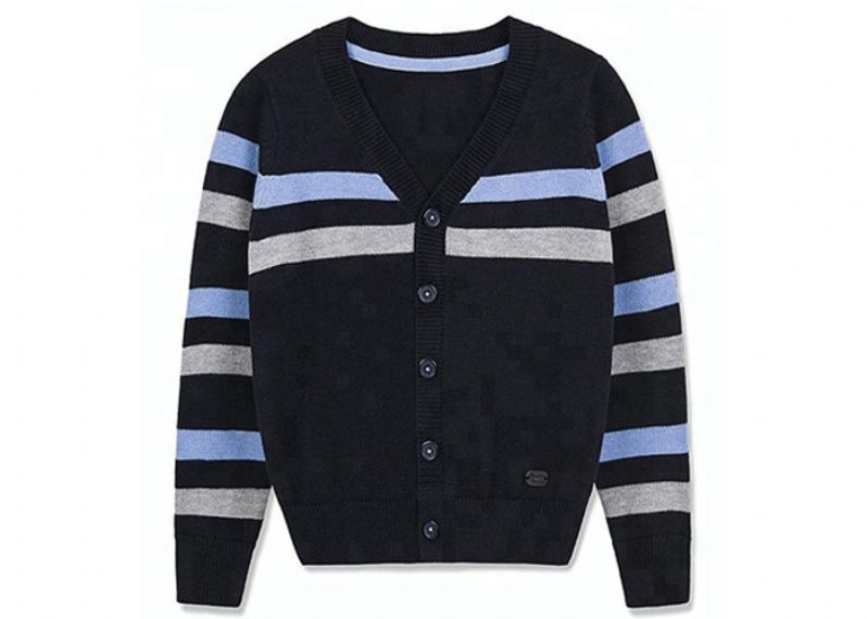 Long Sleeve Knitting School Uniform Sweaters Cotton And Acrylic Material For Boys - 11272224