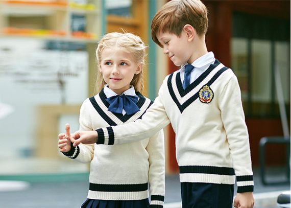 Anti-Pilling Black And Blue School Uniform Set - 11811043