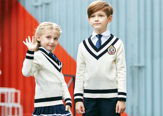 Anti-Pilling Black And Blue School Uniform Set - 11811043